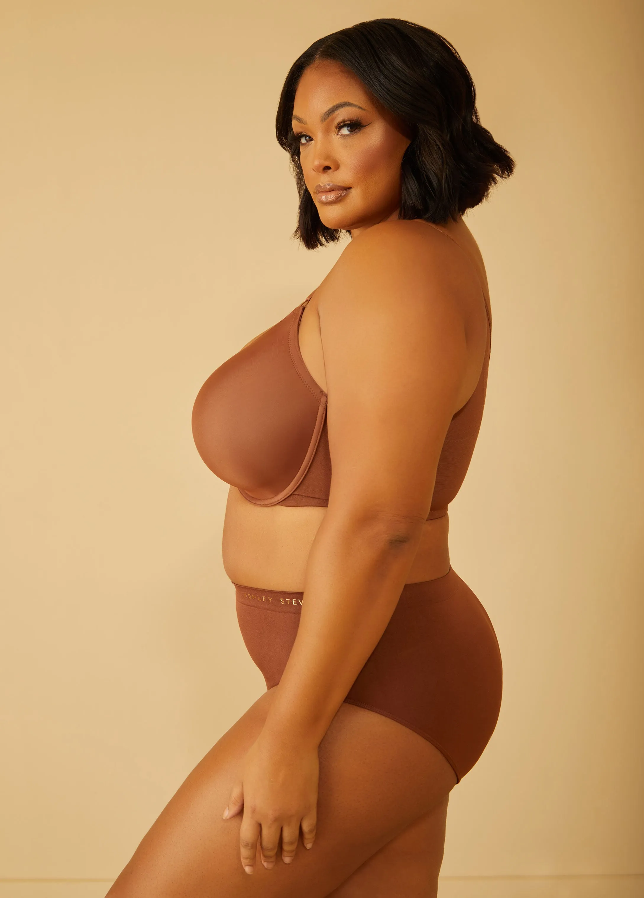 Front Close Smoothing Posture Bra sold by Ashley Stewart product image thumbnail 3