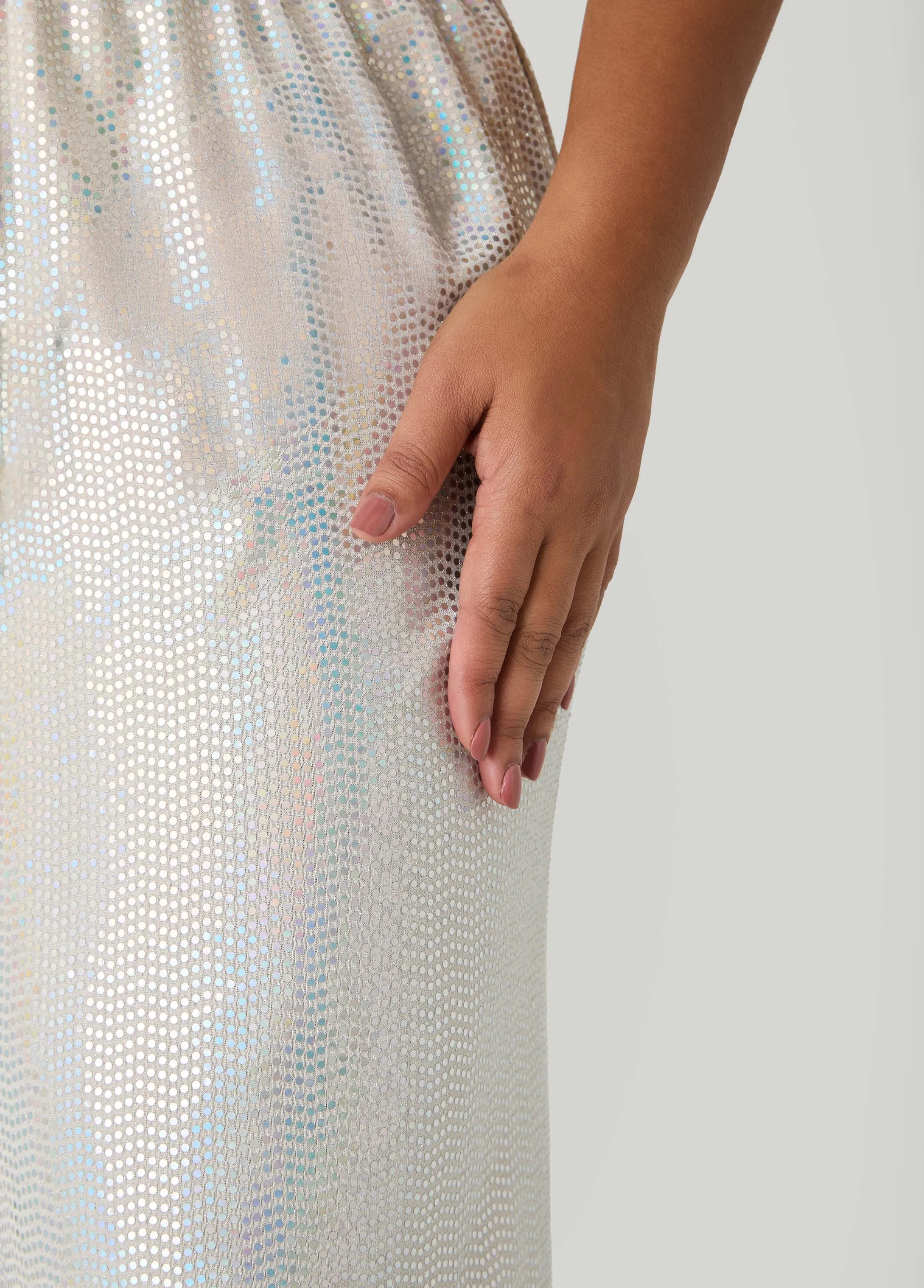 Sequined Wide Leg Pants sold by Ashley Stewart product image thumbnail 5