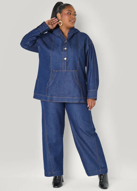 High Waist Wide Leg Jeans sold by Ashley Stewart