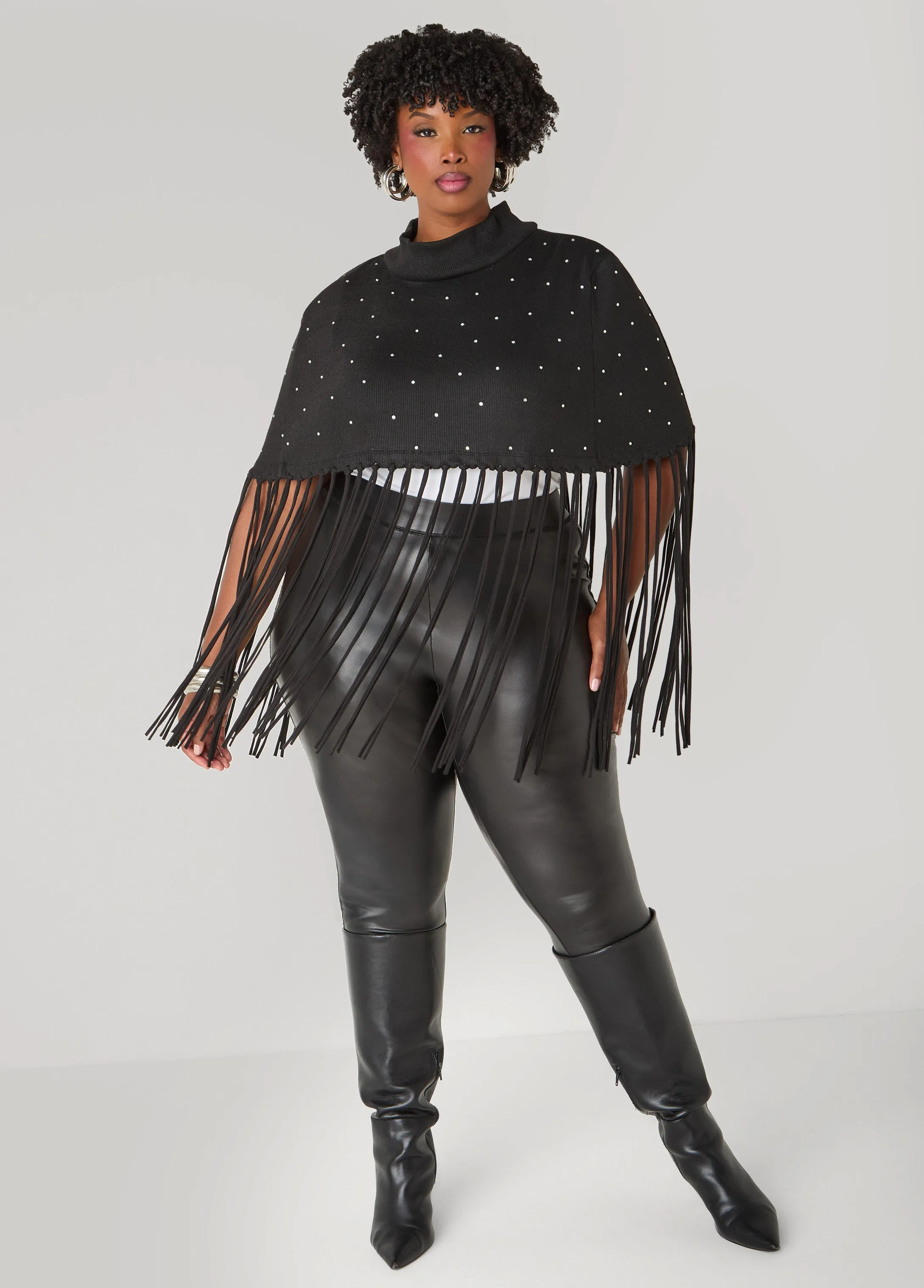 Fringed Crystal Cape sold by Ashley Stewart product image thumbnail 3