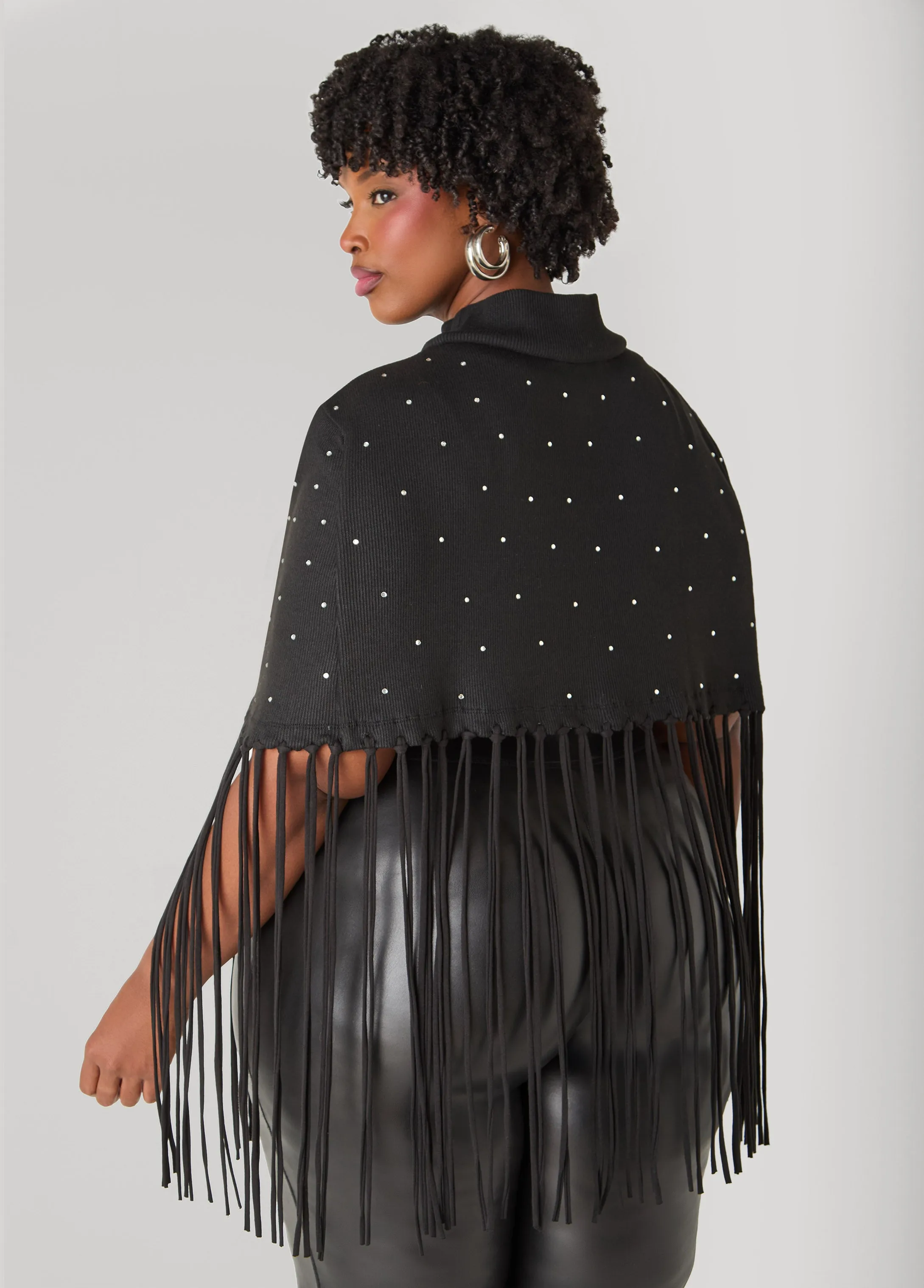 Fringed Crystal Cape sold by Ashley Stewart product image thumbnail 4