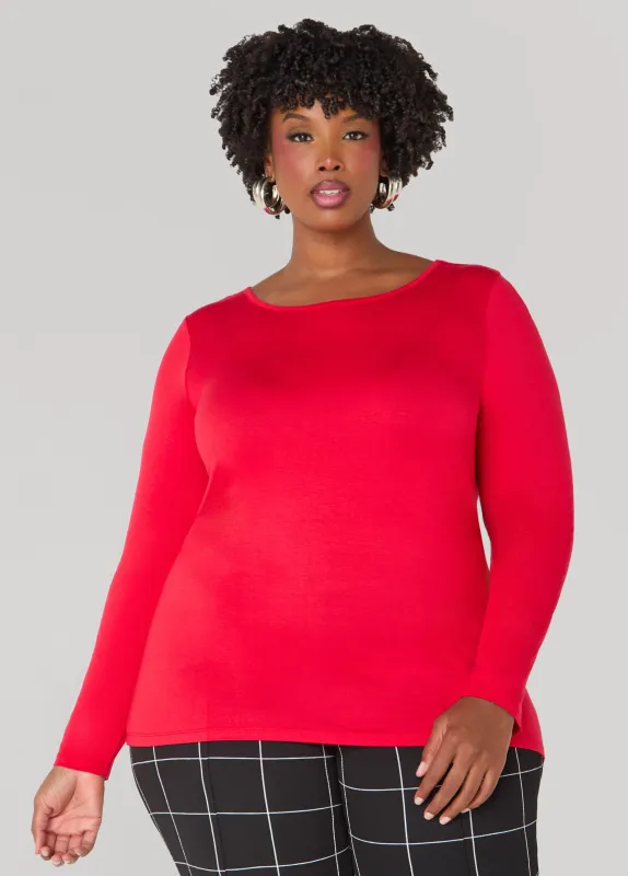 Basic Long Sleeve Jersey Tee sold by Ashley Stewart