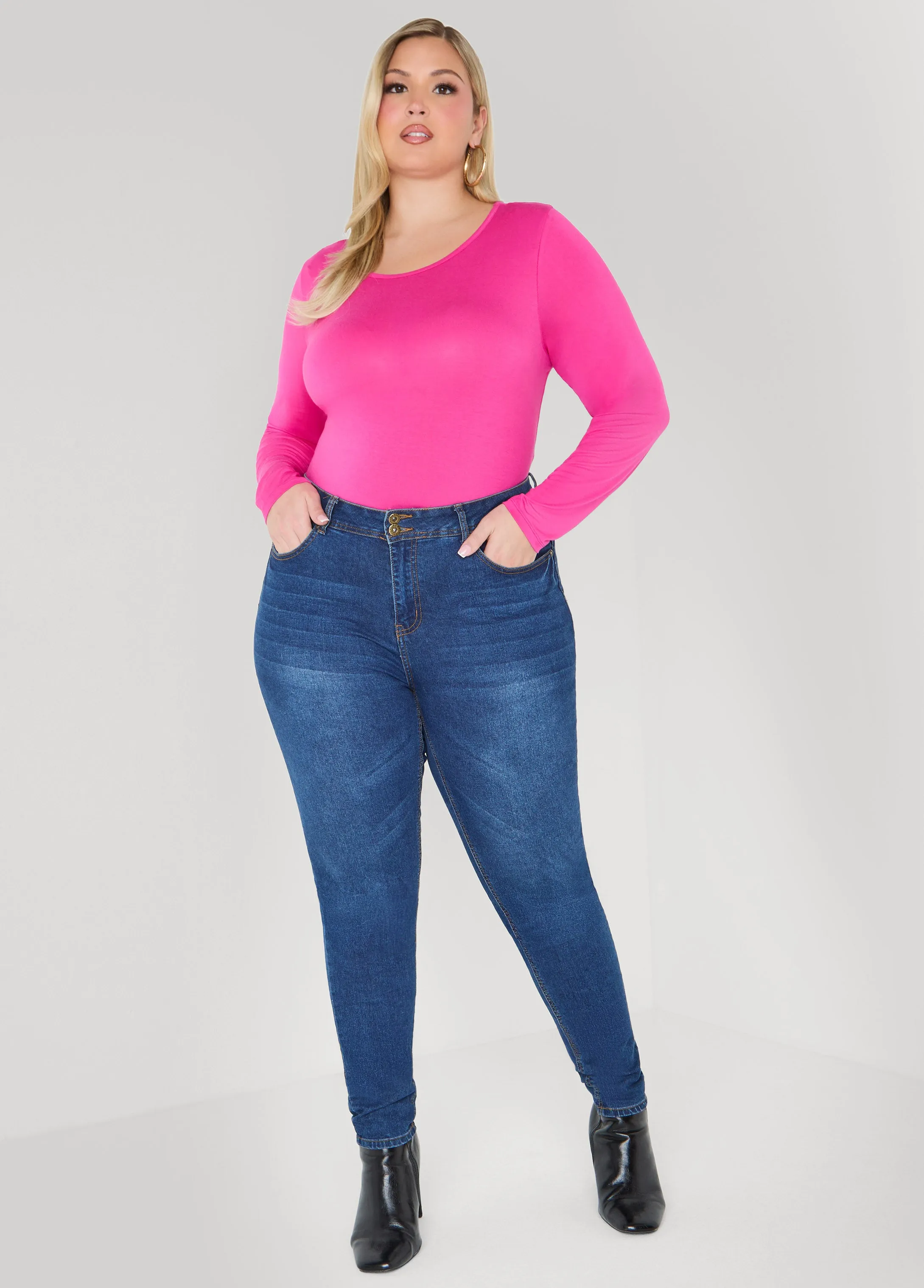 Basic Long Sleeve Jersey Tee sold by Ashley Stewart product image thumbnail 5
