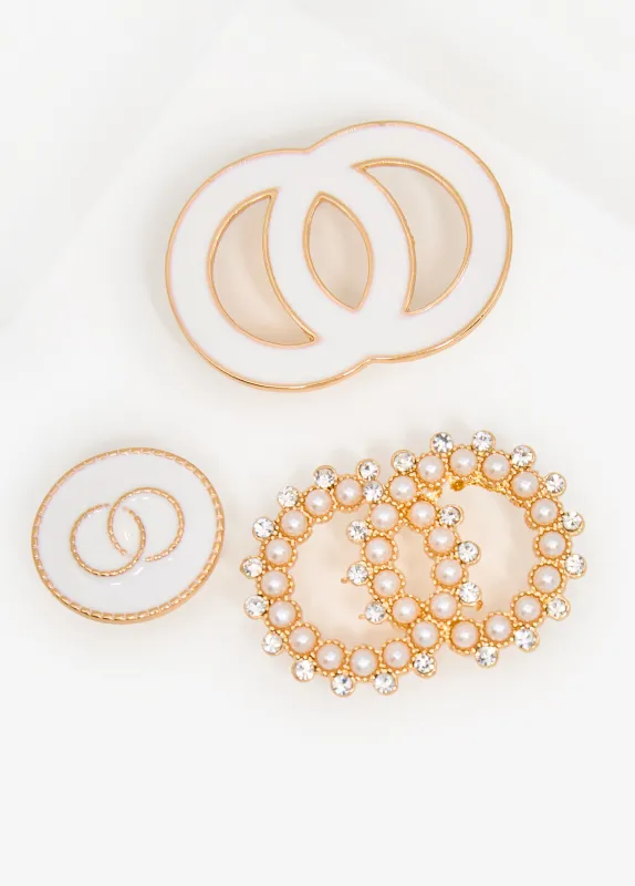 Ring Brooch Three Piece Set sold by Ashley Stewart