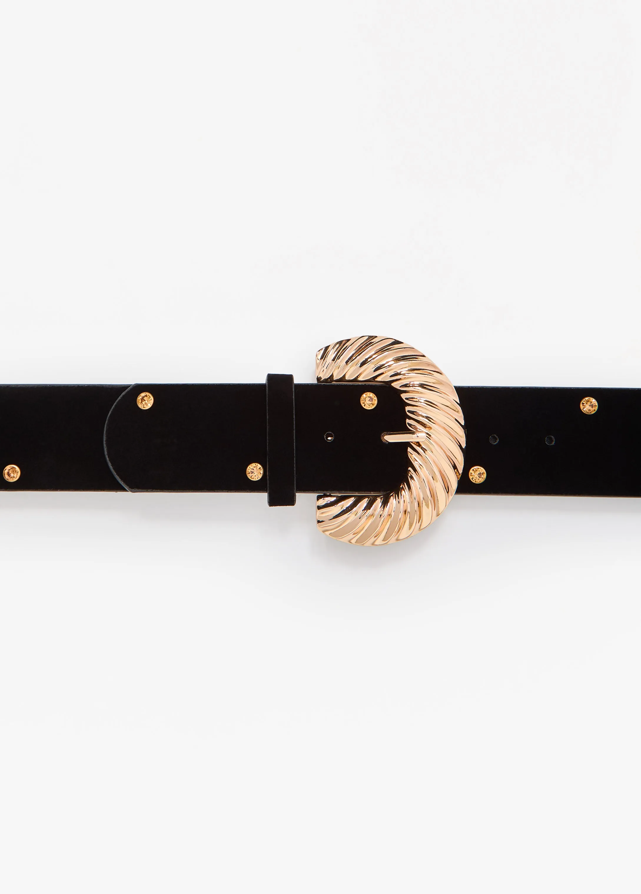 Faux Suede Buckle Waist Belt sold by Ashley Stewart