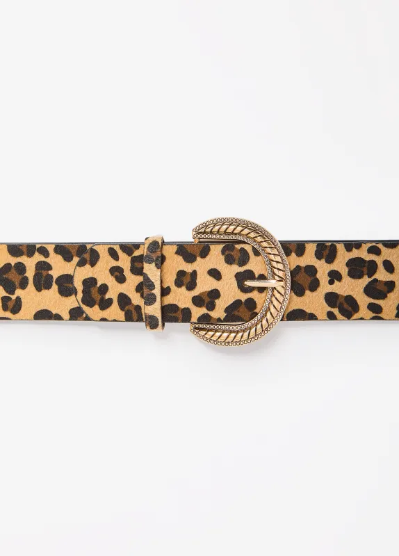 Animal Faux Calf Hair Belt sold by Ashley Stewart