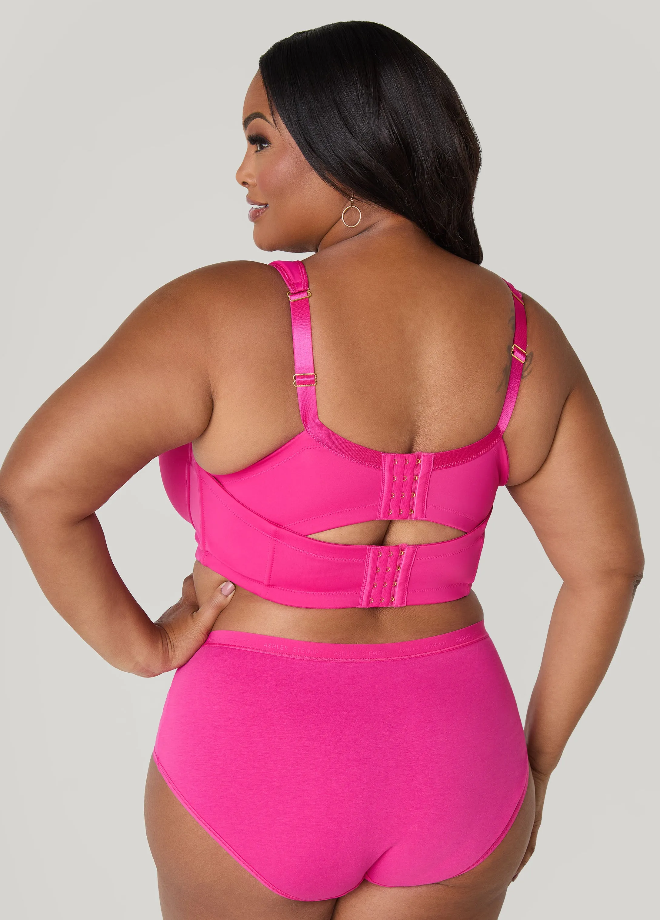 Plunge Smoothing Butterfly Bra sold by Ashley Stewart product image thumbnail 3