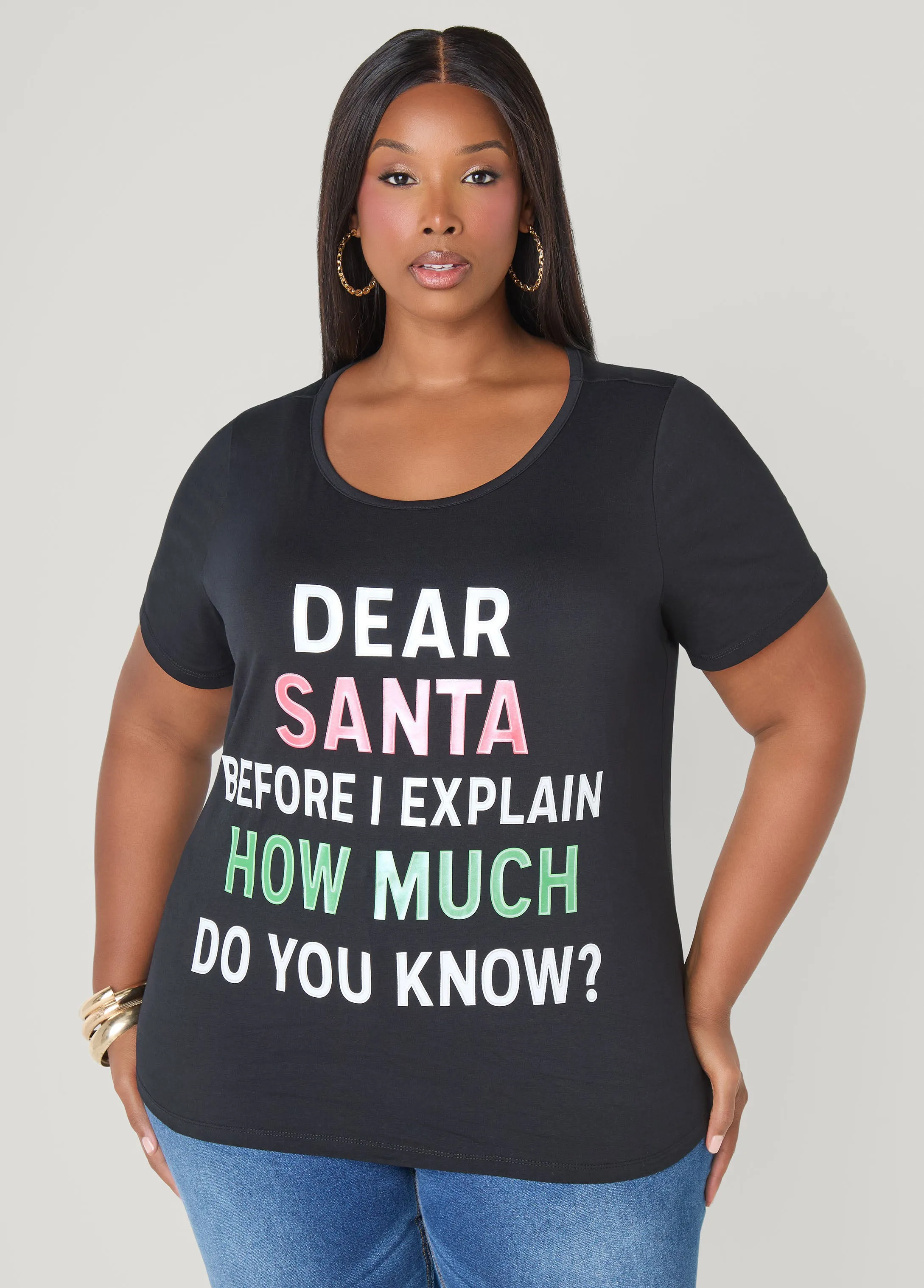 Dear Santa Graphic Tee sold by Ashley Stewart