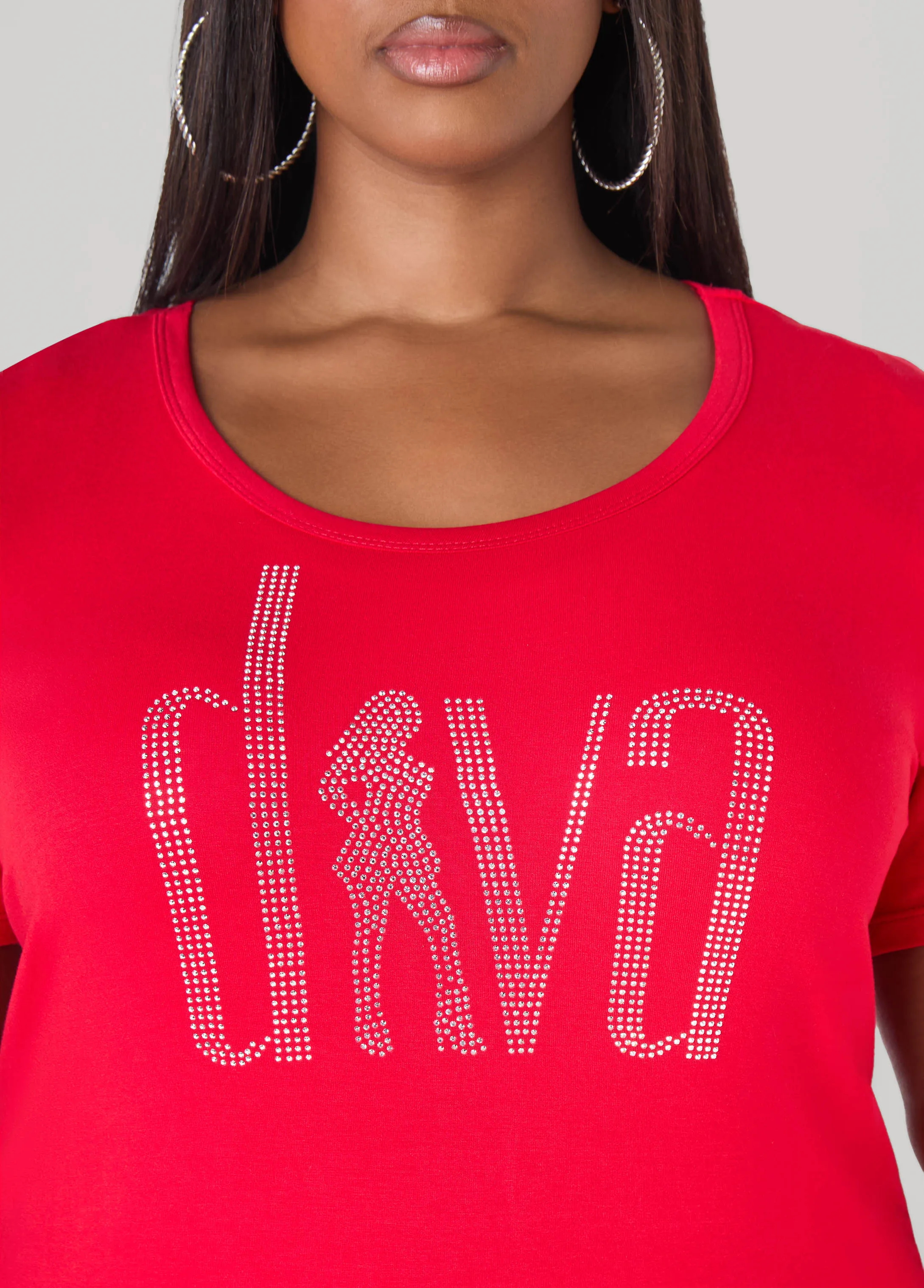 Diva Crystal Tee sold by Ashley Stewart product image thumbnail 2