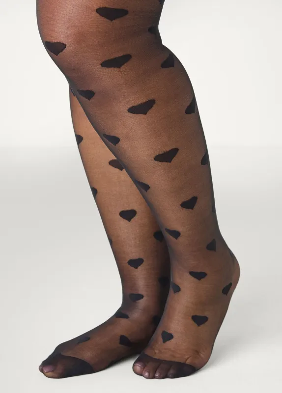 Hearts Footed Tights sold by Ashley Stewart