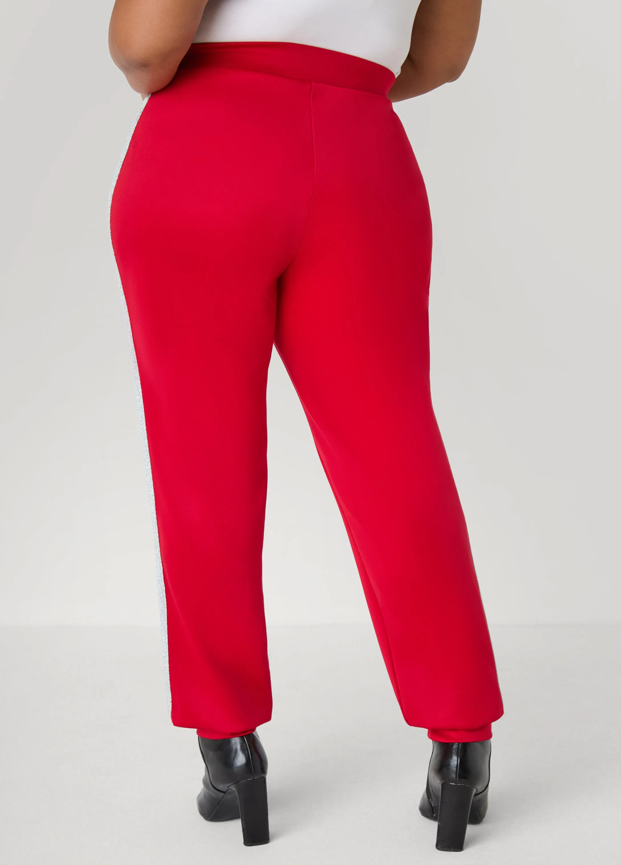 Metallic Paneled Joggers sold by Ashley Stewart product image thumbnail 4