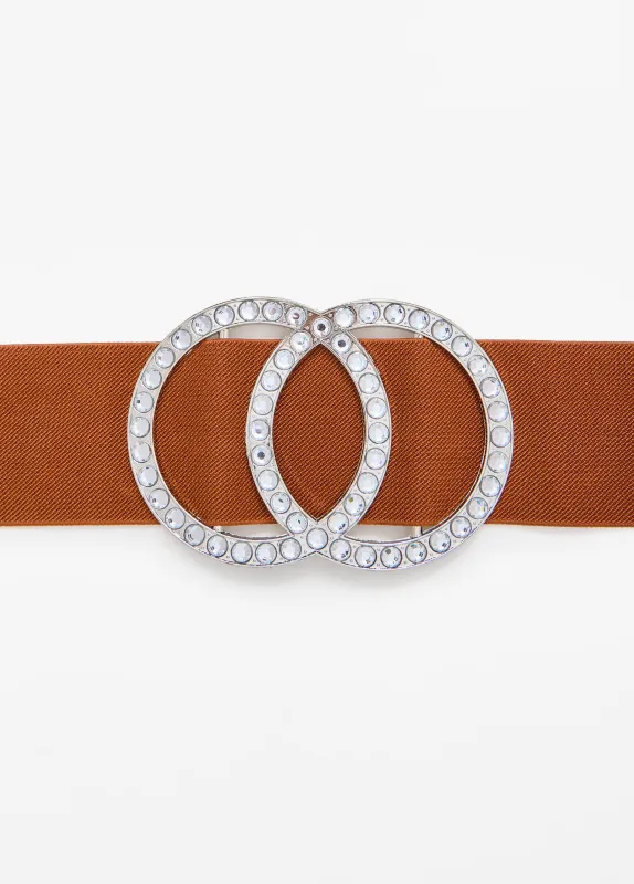 Crystal Circle Stretch Belt sold by Ashley Stewart