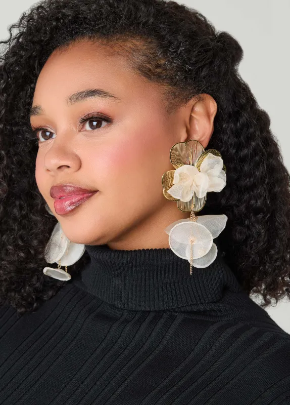 Dangle Flower Earrings sold by Ashley Stewart