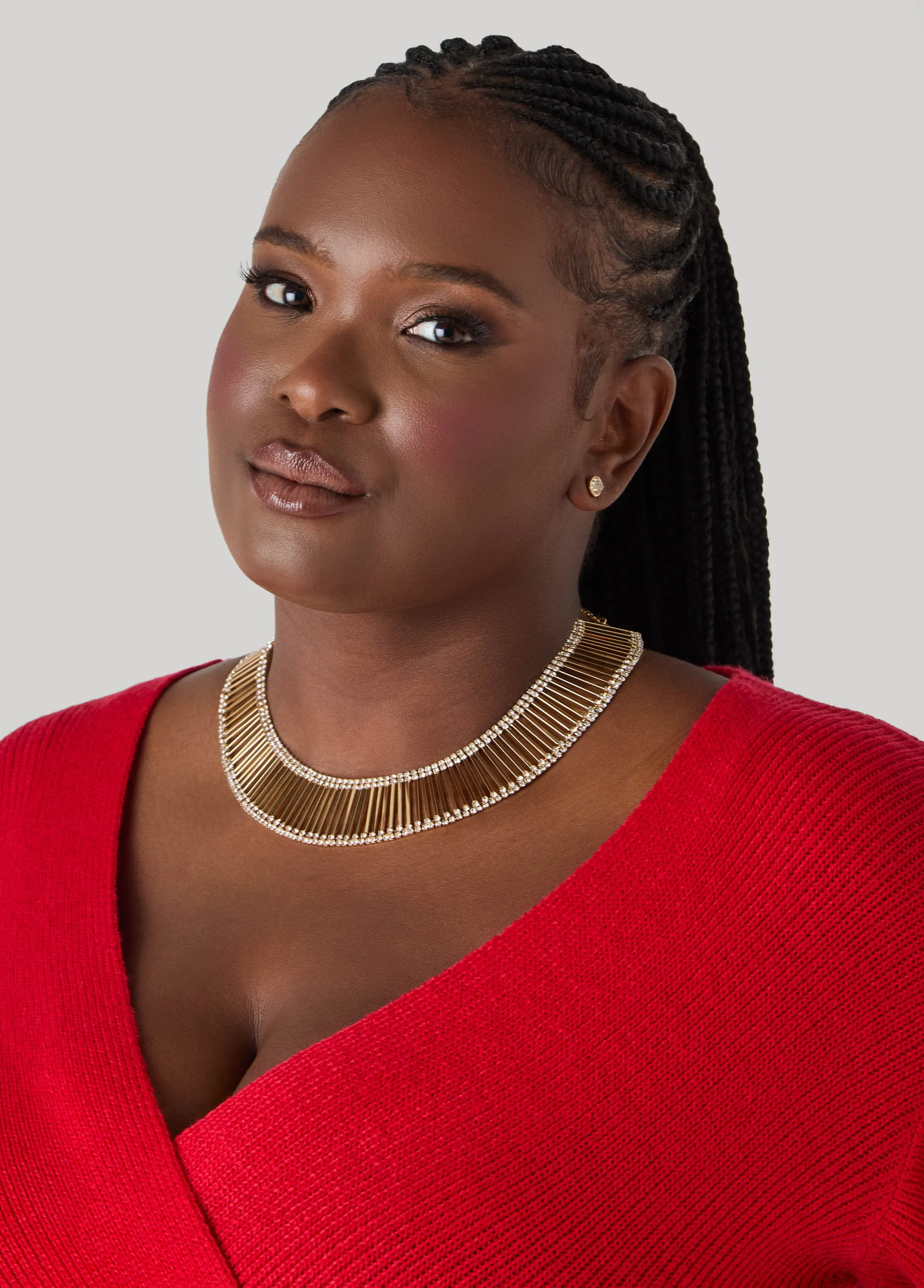 Crystal Gold Tone Collar Set sold by Ashley Stewart