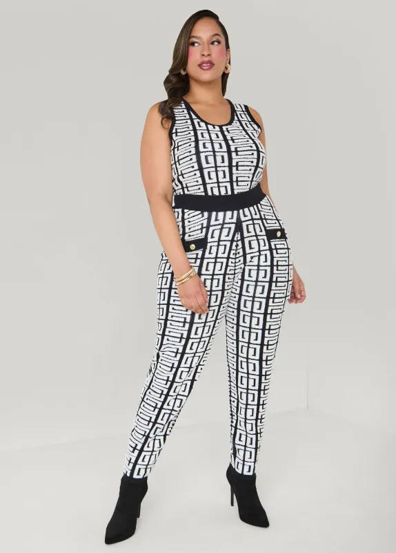 Geo Boucle Joggers sold by Ashley Stewart