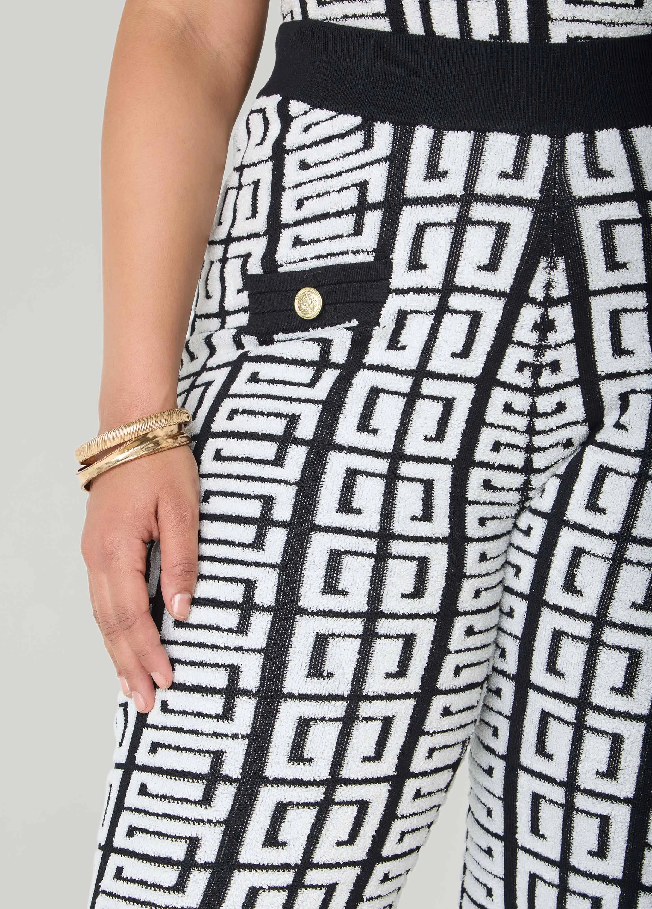 Geo Boucle Joggers sold by Ashley Stewart product image thumbnail 4