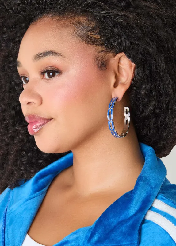 Chain Link Hoop Earrings sold by Ashley Stewart