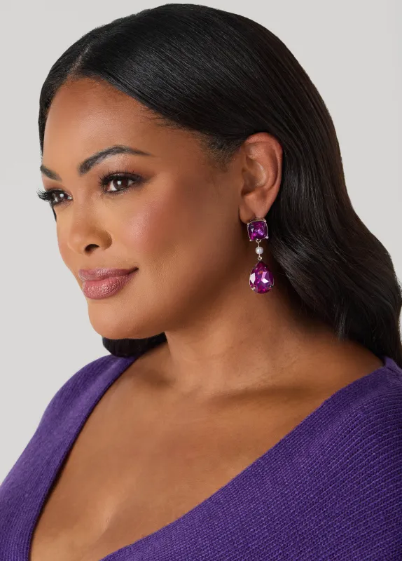 Crystal Ball Earrings sold by Ashley Stewart