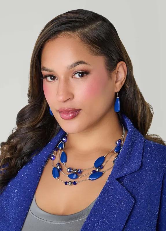 Beaded Layered Necklace Set sold by Ashley Stewart