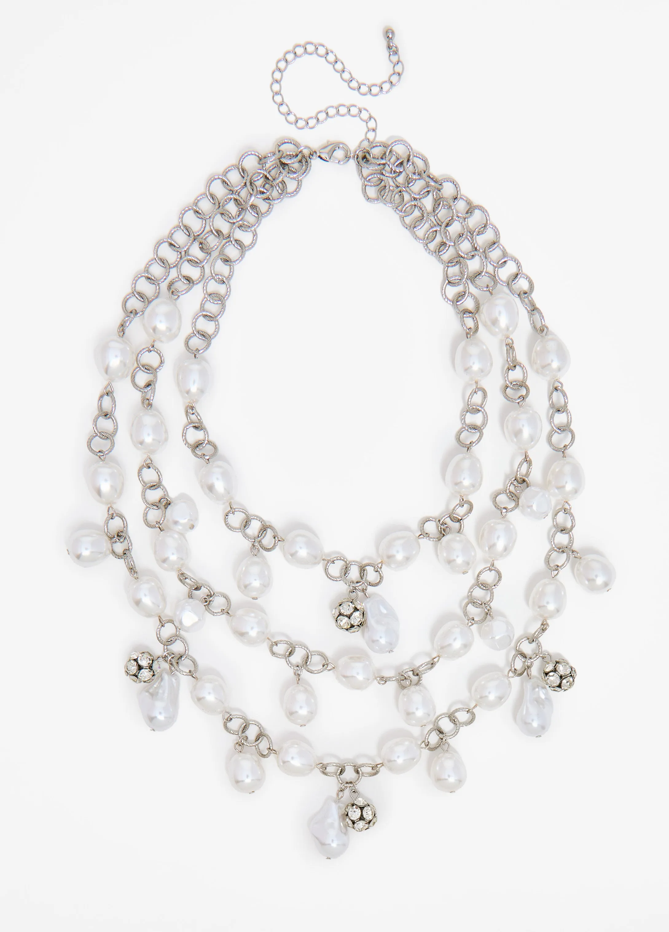Layered Faux Pearl Necklace sold by Ashley Stewart