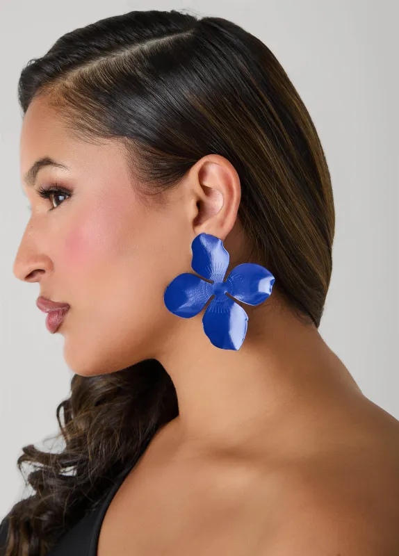Coated Flower Earrings sold by Ashley Stewart