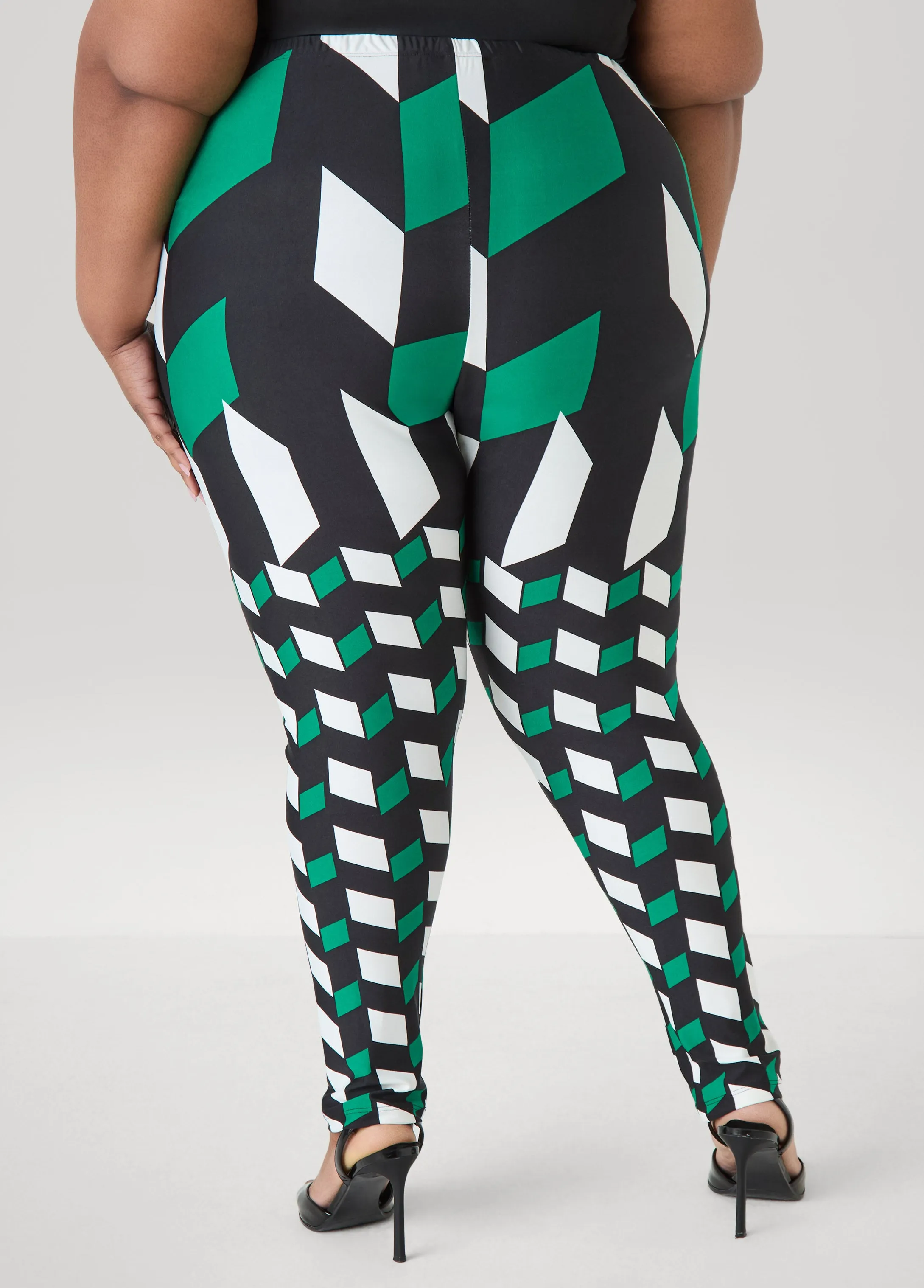 Geo Print Leggings sold by Ashley Stewart product image thumbnail 2
