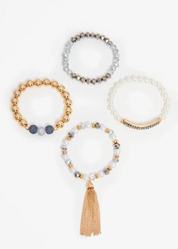 Set Of Four Beaded Bracelets sold by Ashley Stewart