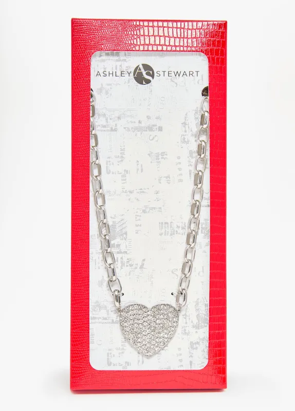 Crystal Heart Necklace Box Set sold by Ashley Stewart