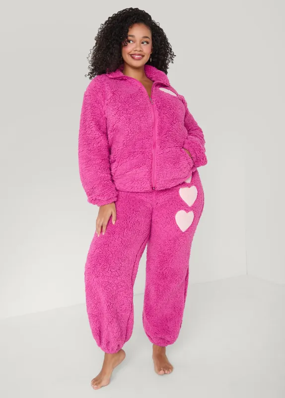 Love To Sleep Heart Pajama Set sold by Ashley Stewart