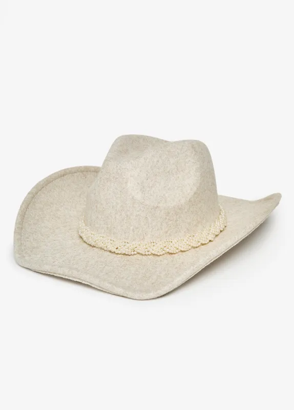 Braided Faux Pearl Panama Hat sold by Ashley Stewart