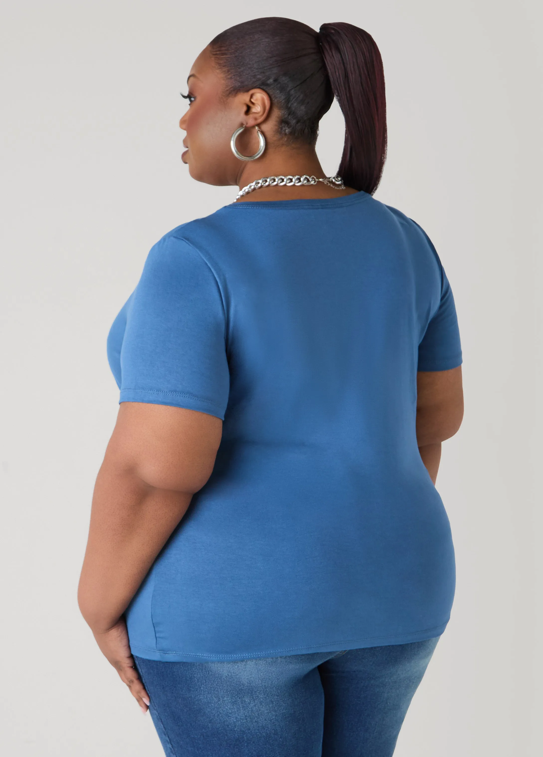 Faith Crystal Tee sold by Ashley Stewart product image thumbnail 2