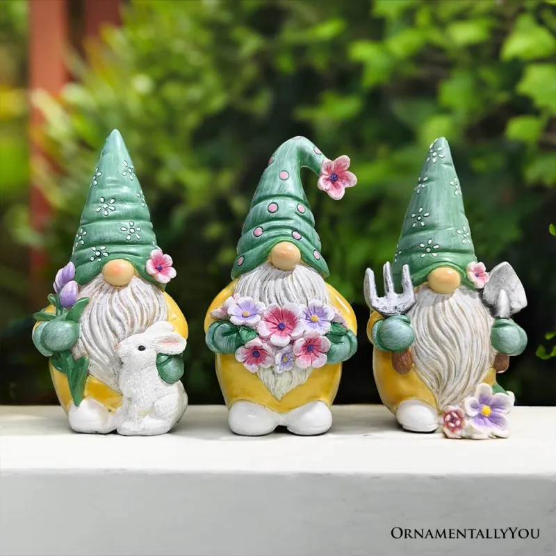 Set of Three Gardening Gnome Figurines sold by Ashley Stewart