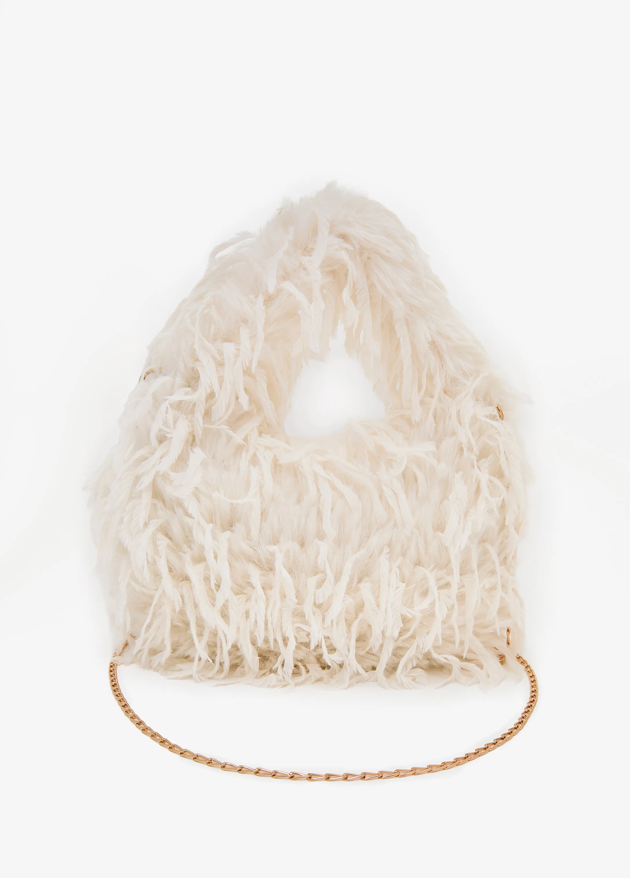 Faux Fur And Feather Bag sold by Ashley Stewart