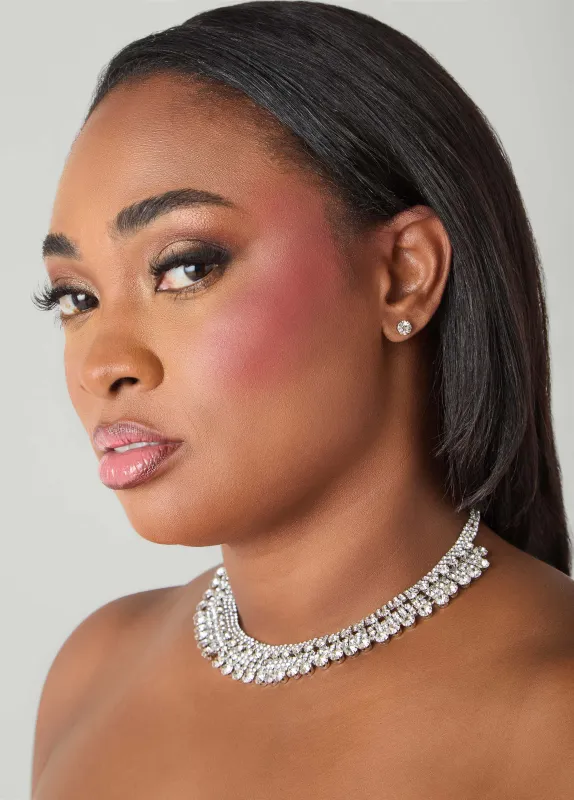 Layered Crystal Necklace sold by Ashley Stewart