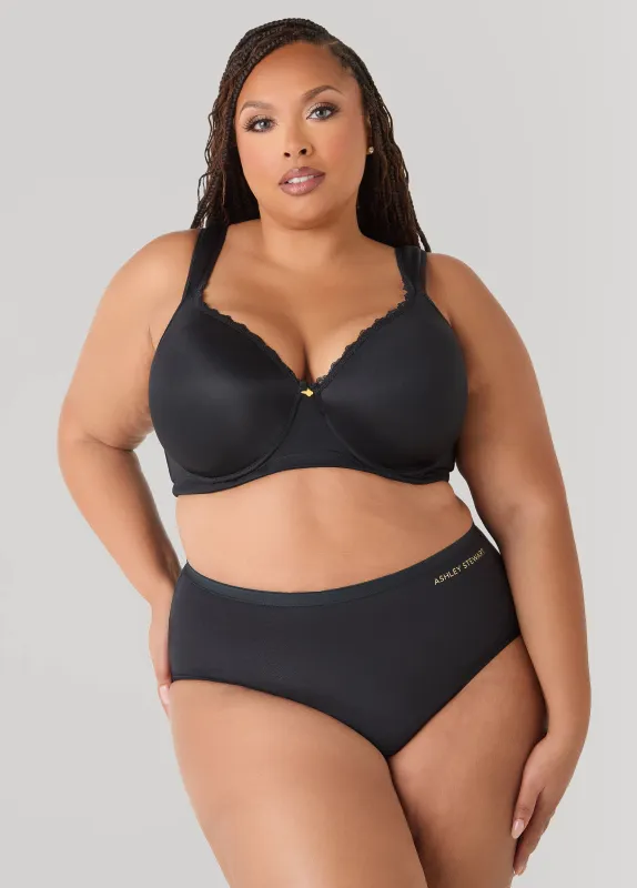 Full Coverage Stretch Cotton Briefs sold by Ashley Stewart