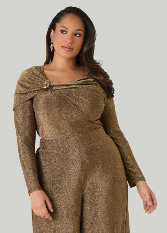 Metallic Embellished Top sold by Ashley Stewart