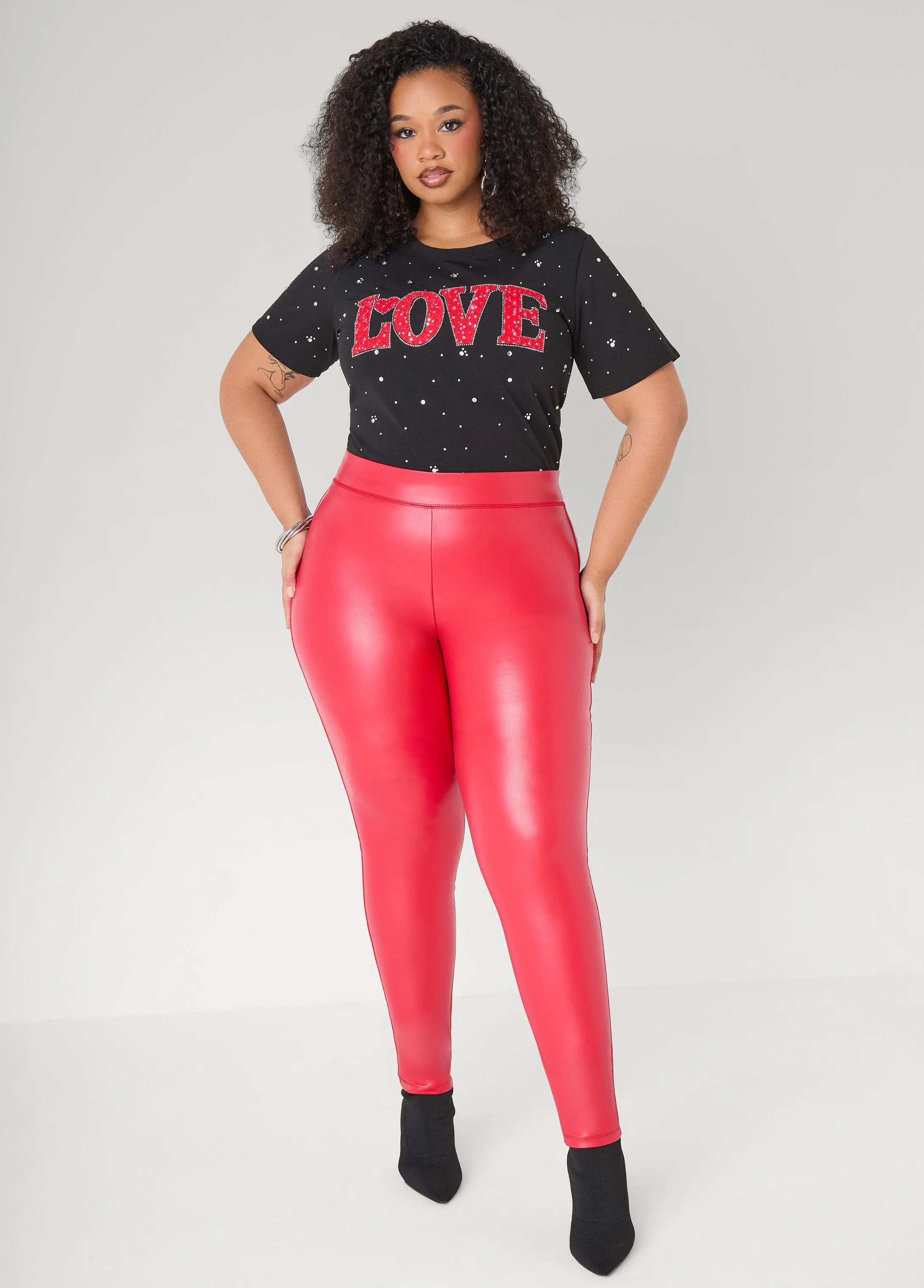 Love Embellished Tee sold by Ashley Stewart product image thumbnail 3