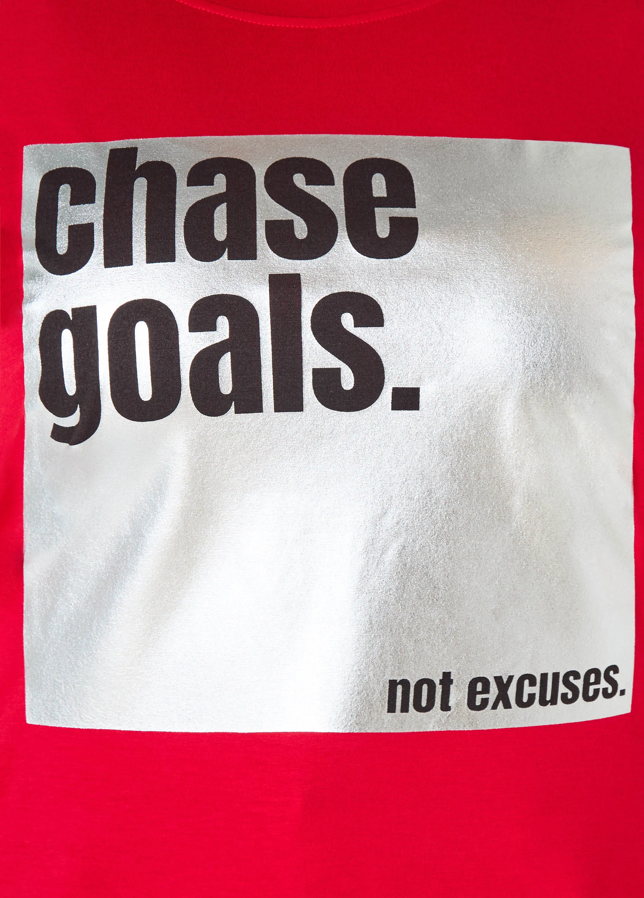 Chase Goals Metallic Graphic Tee sold by Ashley Stewart product image thumbnail 4