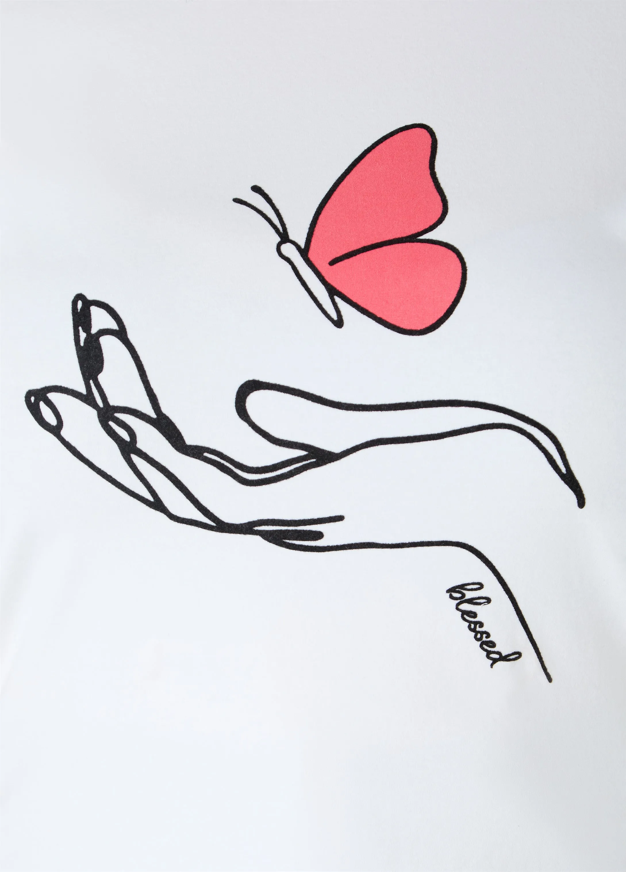 Butterfly Graphic Jersey Tee sold by Ashley Stewart product image thumbnail 4