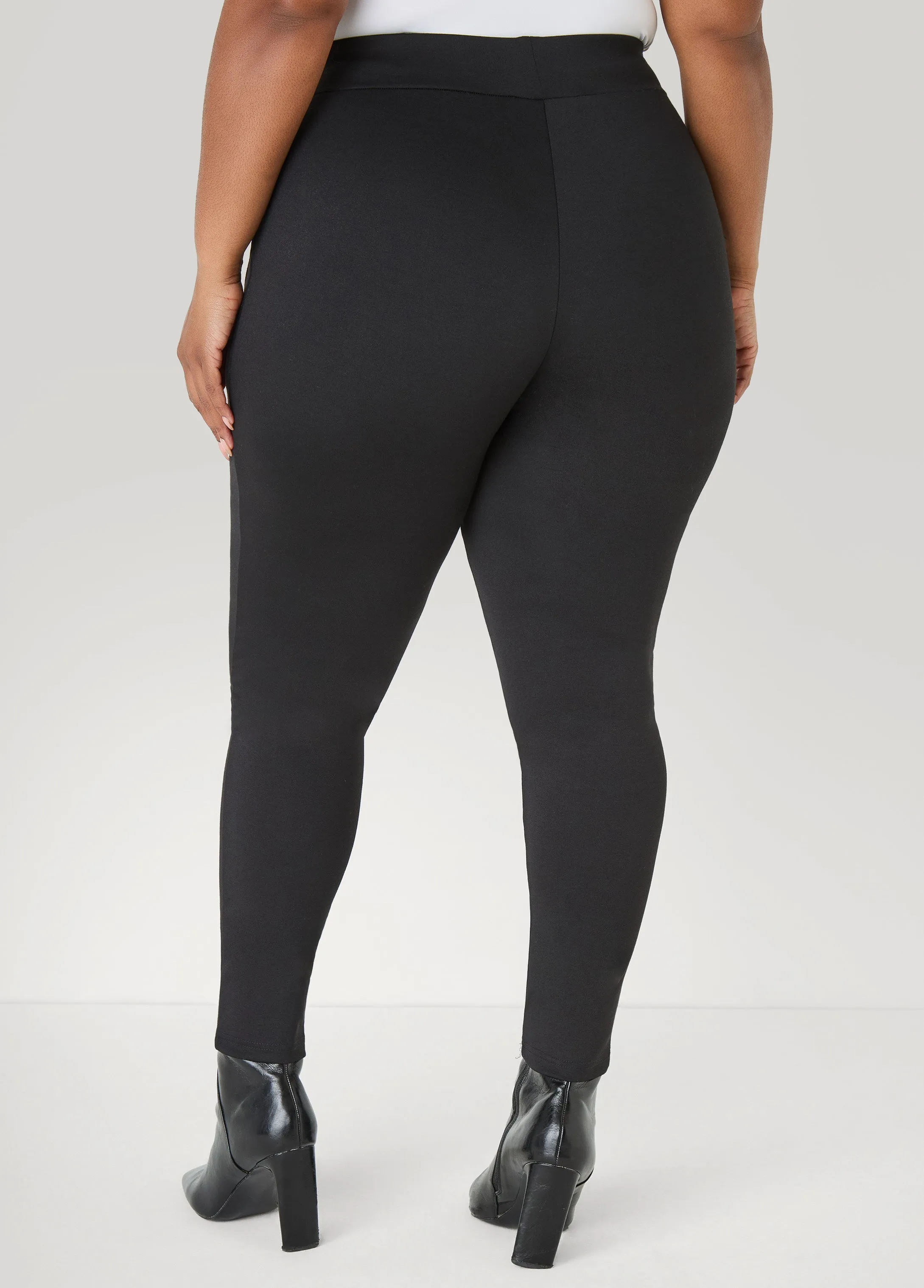 Seam Detailed Ponte Leggings sold by Ashley Stewart product image thumbnail 2