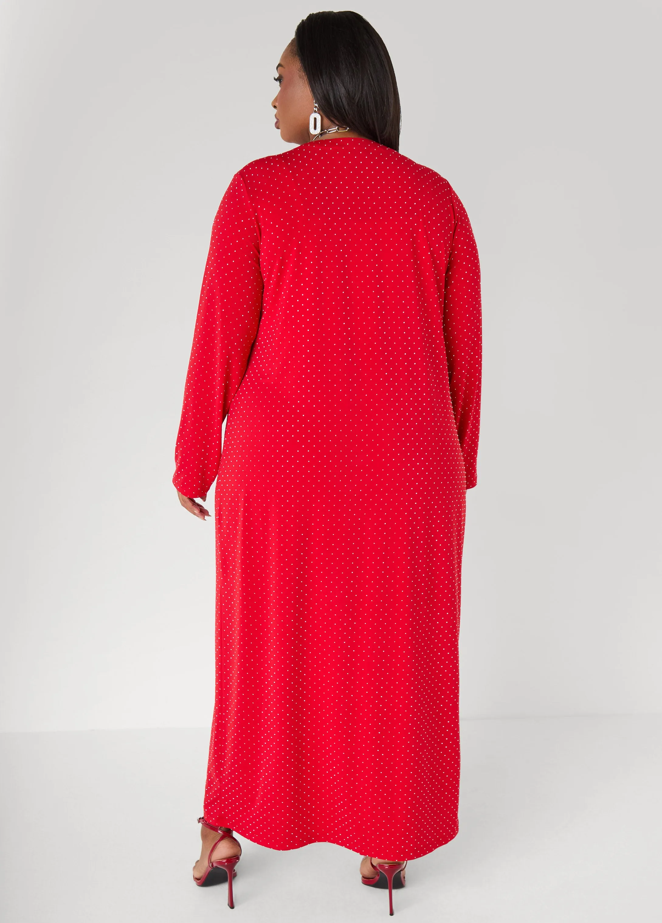 Studded Open Front Duster sold by Ashley Stewart product image thumbnail 2