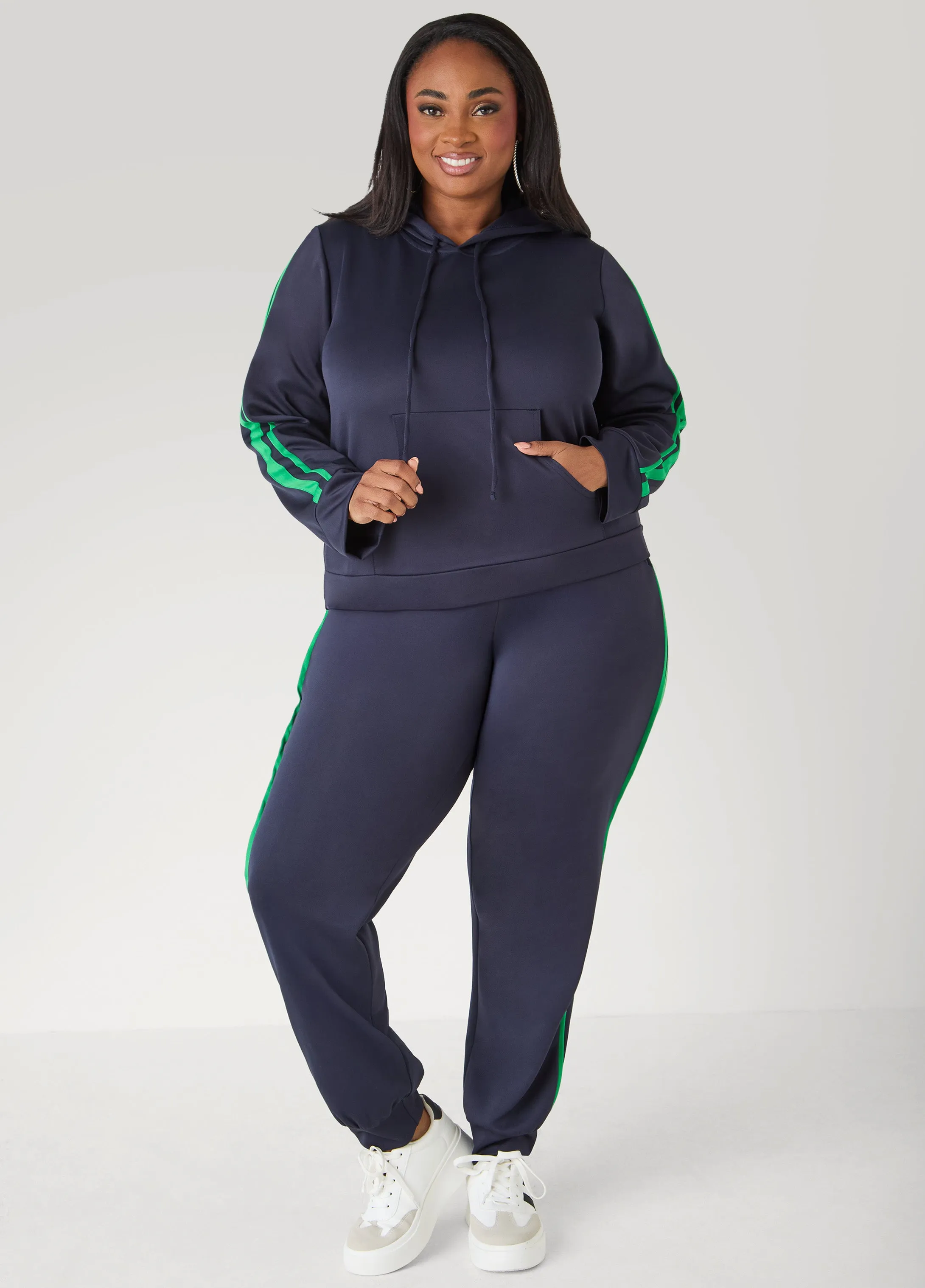 Pull On Striped Joggers sold by Ashley Stewart product image thumbnail 5