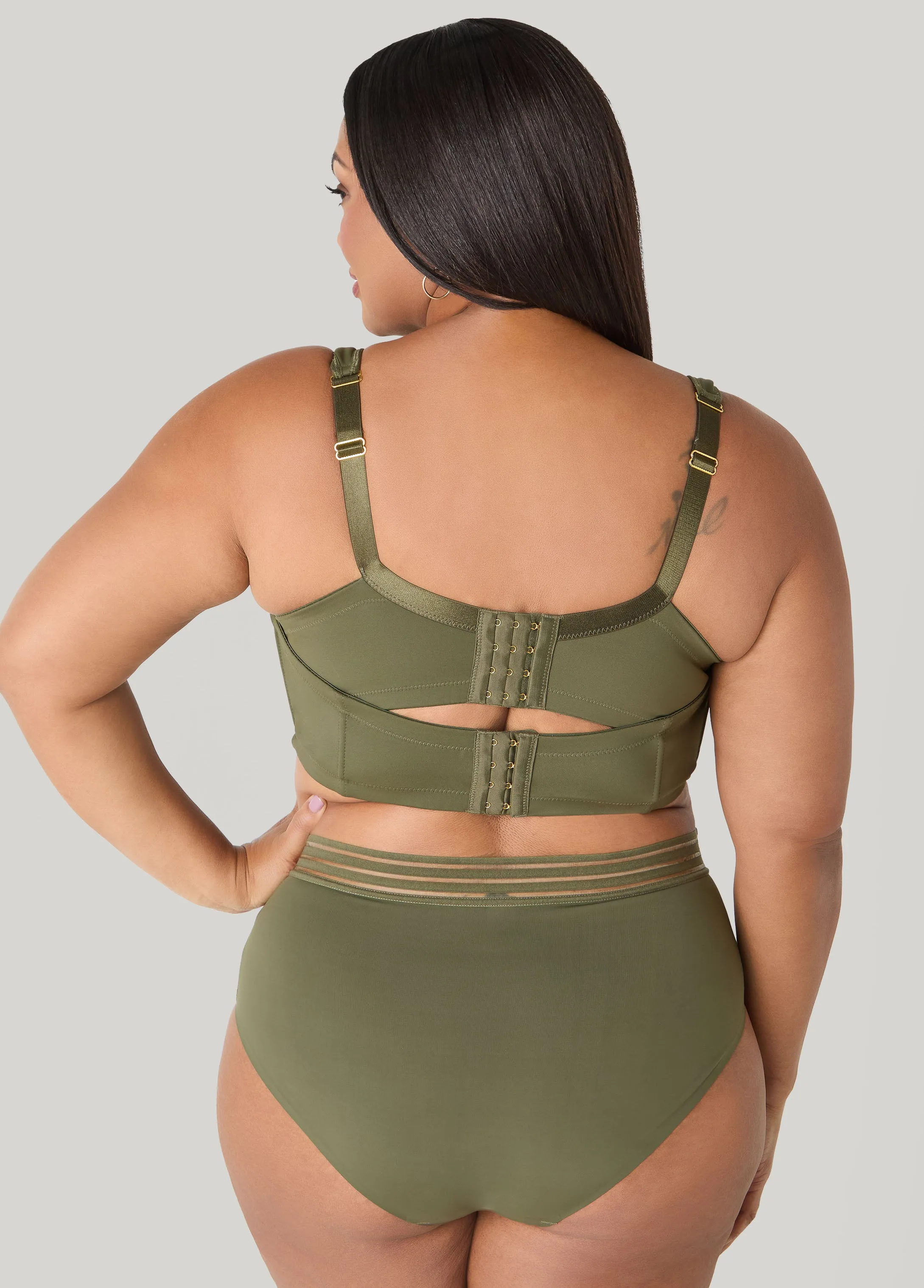 Lace Trimmed Full Coverage Butterfly Bra sold by Ashley Stewart product image thumbnail 2