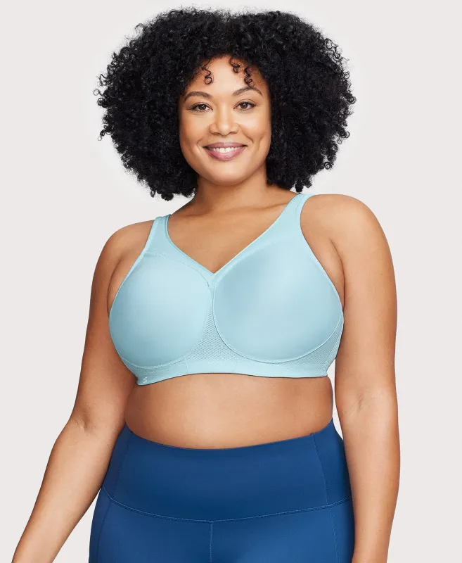 MagicLift Seamless Sports Bra Frosted Aqua sold by Ashley Stewart