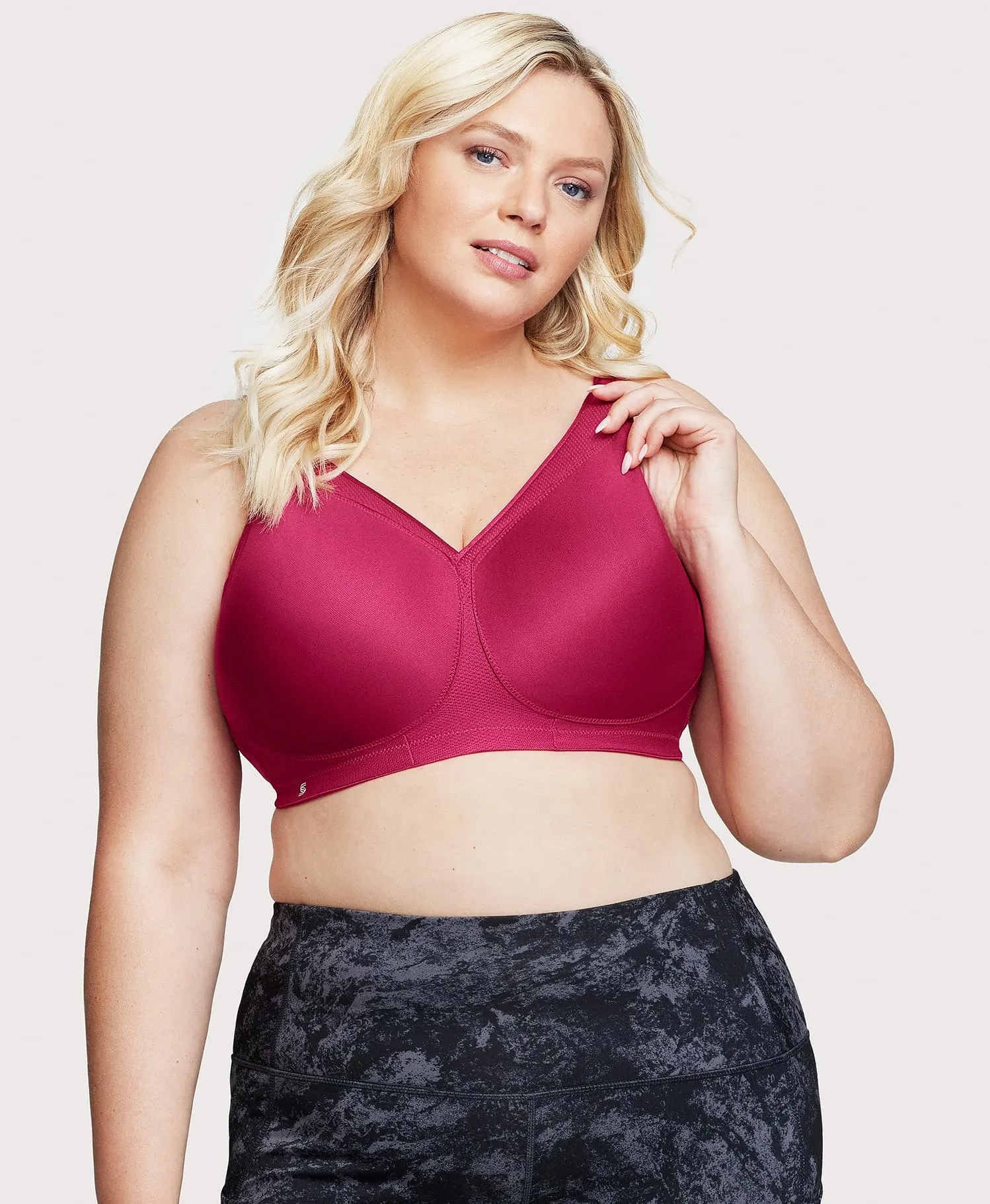 MagicLift Seamless Sports Bra Ruby Red sold by Ashley Stewart product image thumbnail 3