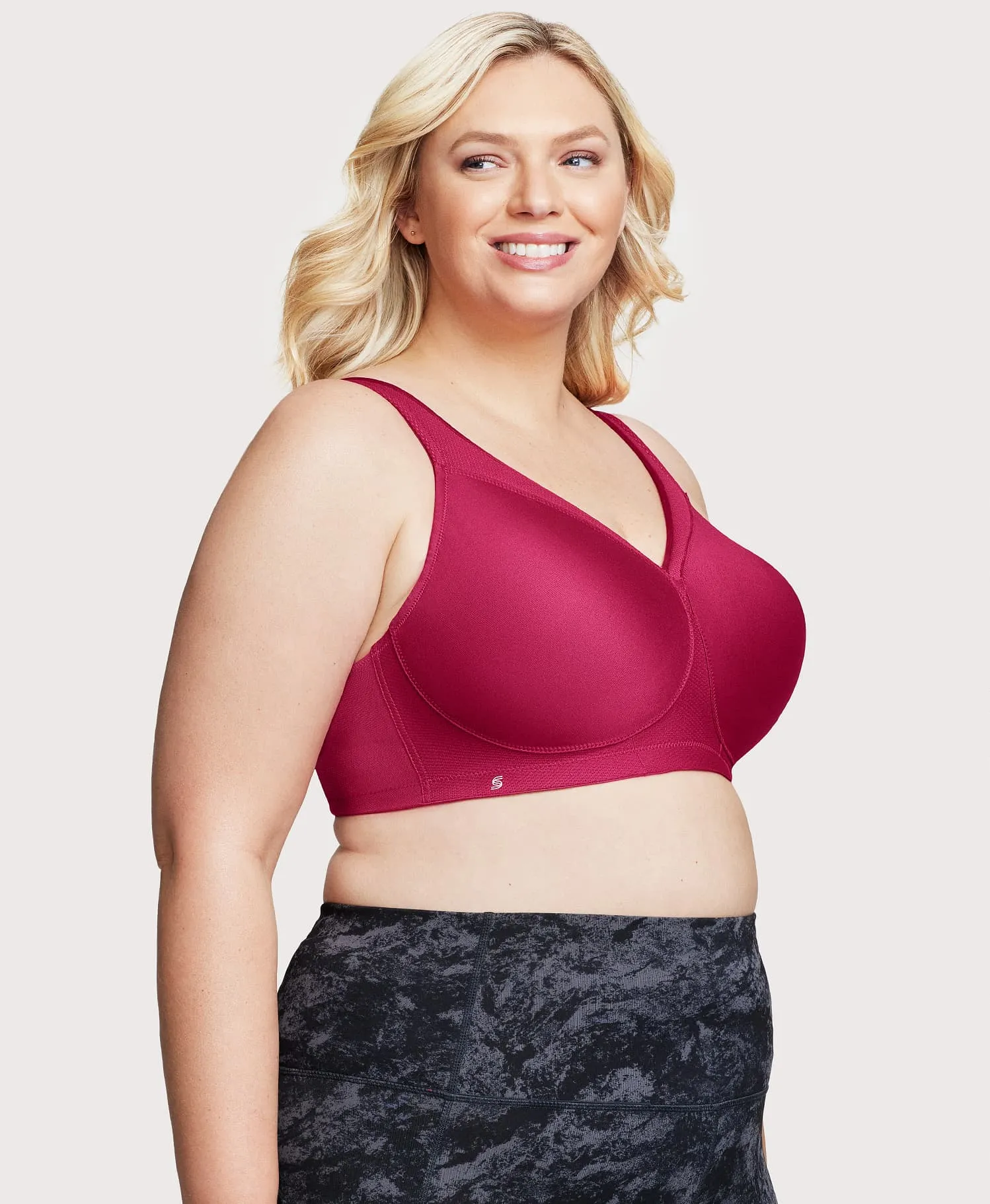 MagicLift Seamless Sports Bra Ruby Red sold by Ashley Stewart product image thumbnail 4