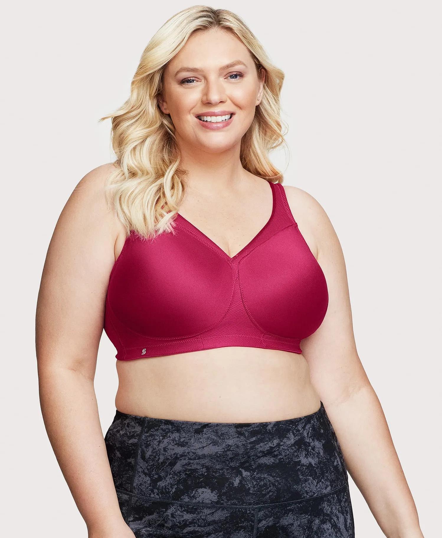 MagicLift Seamless Sports Bra Ruby Red sold by Ashley Stewart