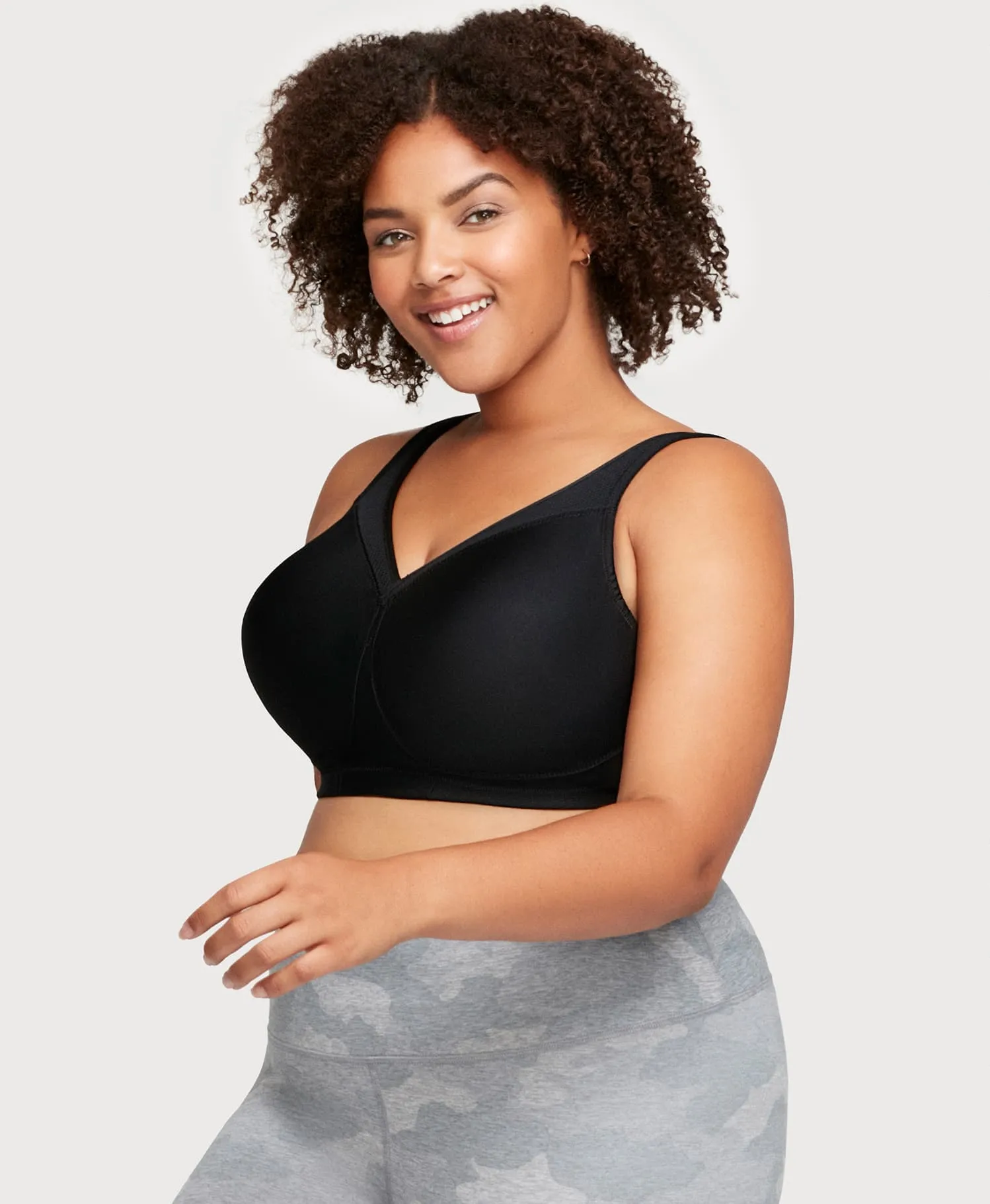 MagicLift Seamless Sports Bra Black sold by Ashley Stewart product image thumbnail 4