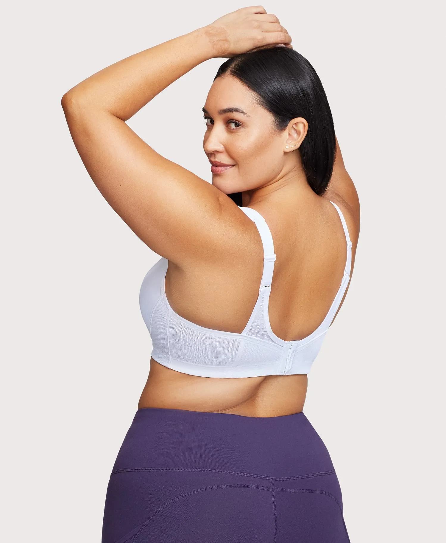MagicLift Seamless Sports Bra White sold by Ashley Stewart product image thumbnail 2