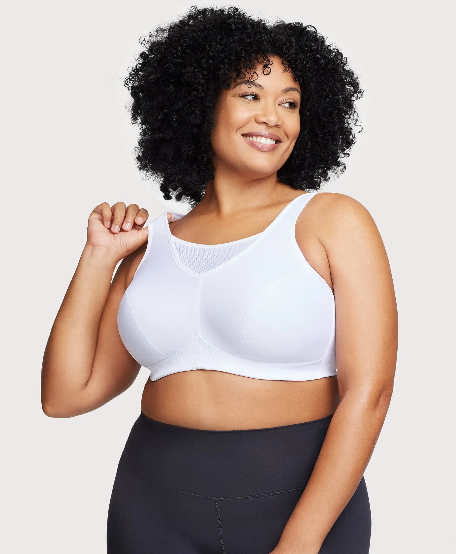 No-Bounce Camisole Sports Bra sold by Ashley Stewart